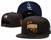 San Diego Padres Team Logo Adjustable Hat YD (3),baseball caps,new era cap wholesale,wholesale hats
